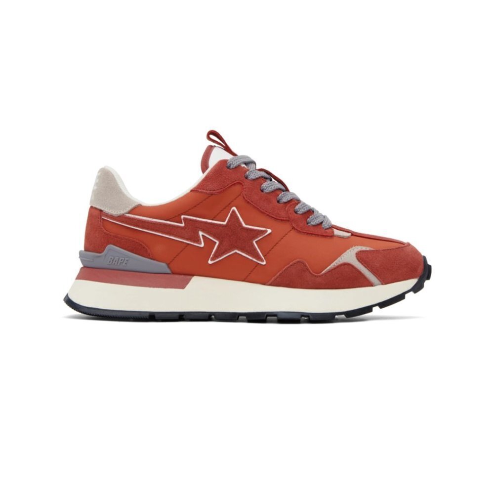 BAPE Orange & Gray Road Sta Express Sneakers  SIZE 9.5